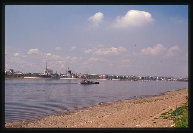 Amur River, view toward Khei-Khe (China),...