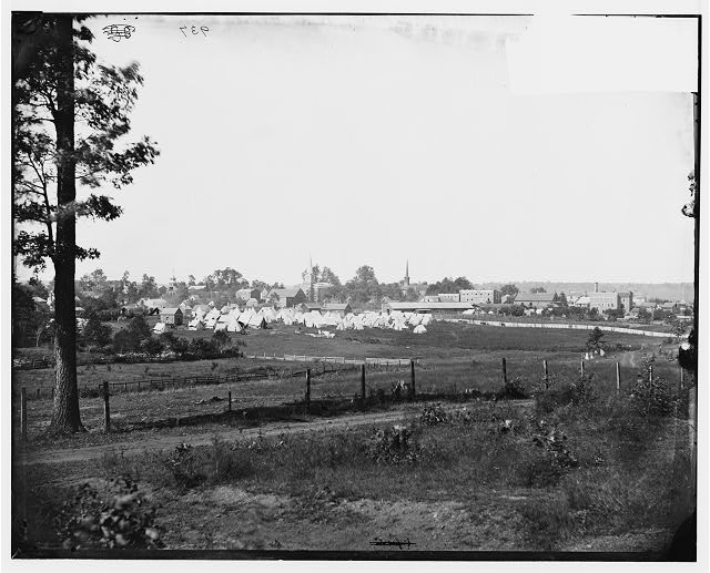 [Culpeper, Va. Encampment on the edge of town]