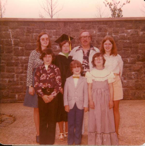 Edison E Wells family graduation
