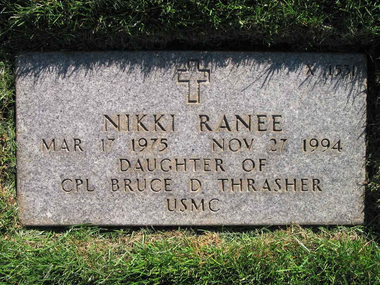 Nikki Ranee Thrasher gravesite