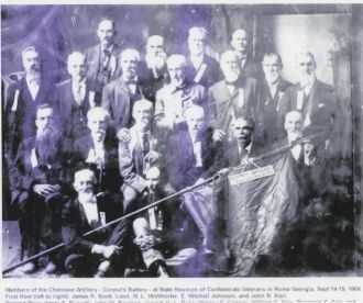 Members of the Cherokee Artillery