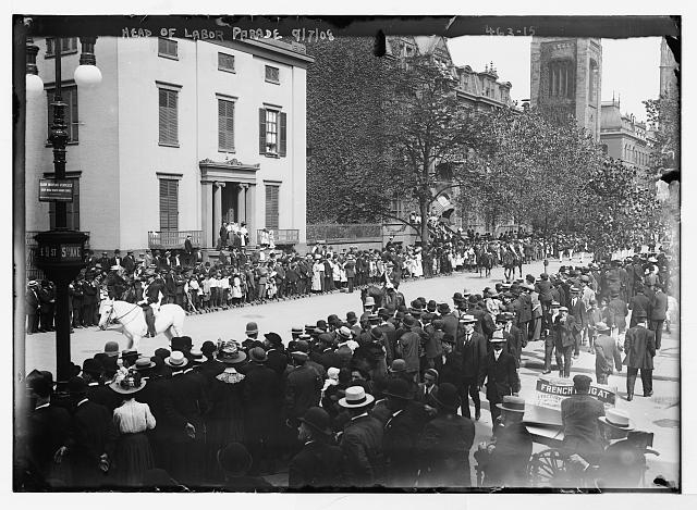 Labor Day Parade, equestrians leading parade, New York
