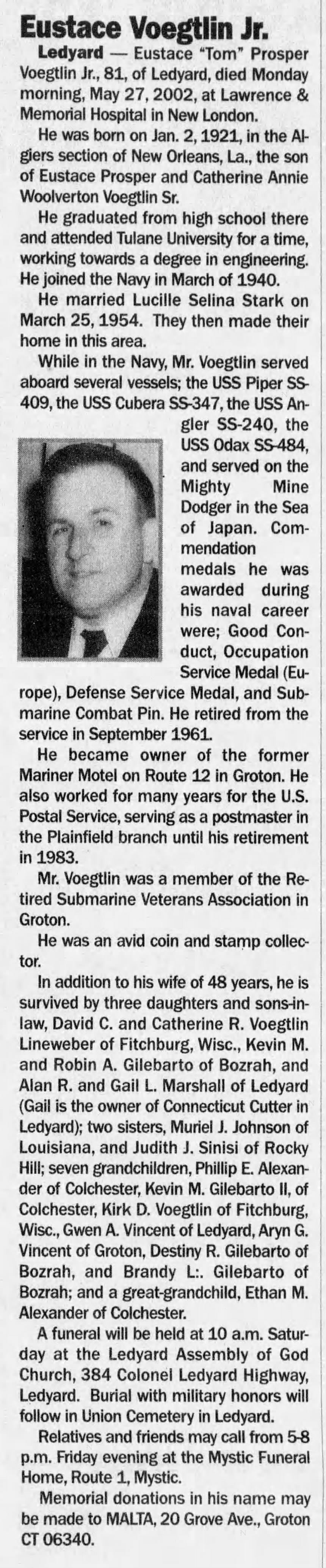 Eustace Prosper Voegtlin, Jr