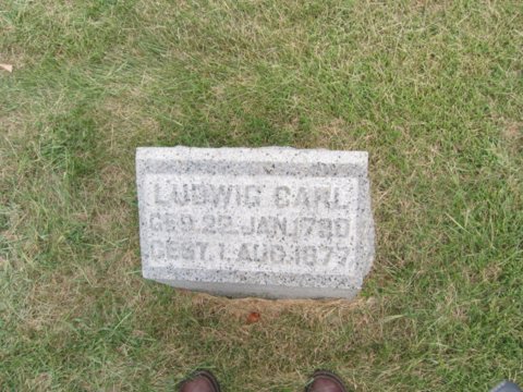 The Tombstone of Ludwig Carl (22 Jan 1790-1 Aug 1877))
