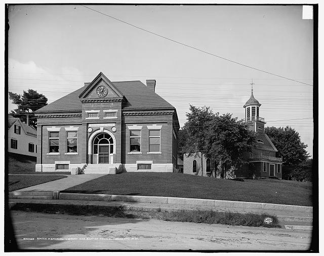 Smith Memorial Library and Baptist Church, Meredith, N.H.
