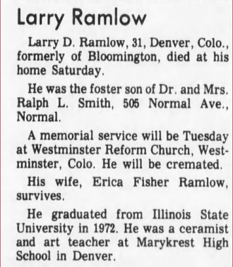 Larry Ramlow Obituary 