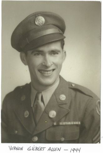 VERNON GILBERT ALLEN in WW II
