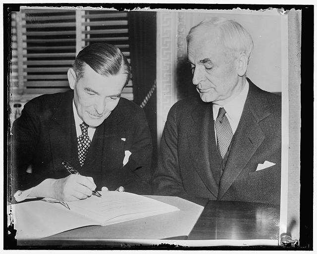 Sign Trade Agreement. Washington, D.C., The United States...