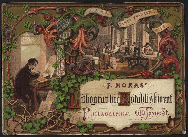 F. Moras' Lithographic Establishment, Philadelphia, 610...