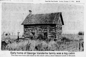 George Vandertie log cabin