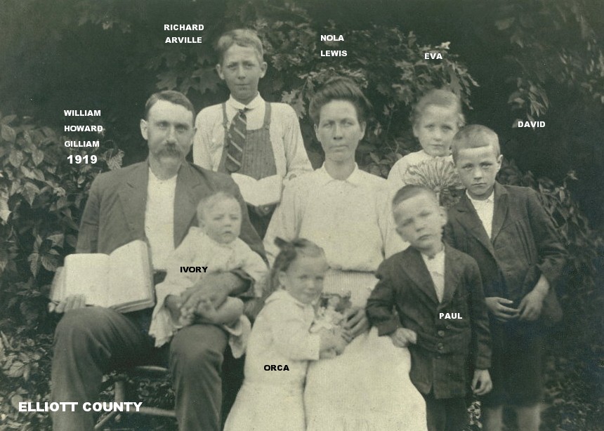 William H.Gilliam & Nola Family, 1919 Elliott Co