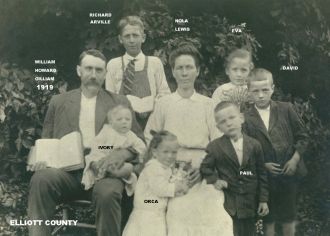 William H.Gilliam & Nola Family, 1919 Elliott Co