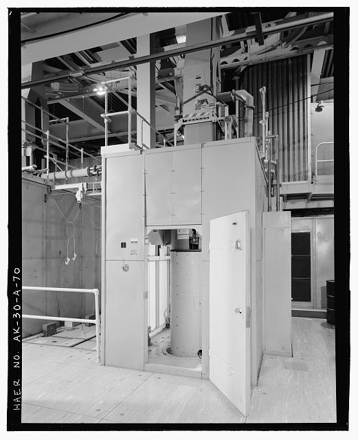 70. Transmitter building no. 102, view of typical...