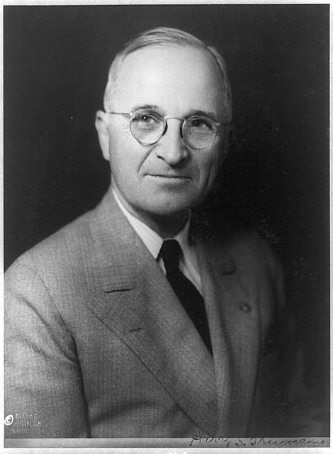 Harry S. Truman, head-and-shoulders portrait, facing front]