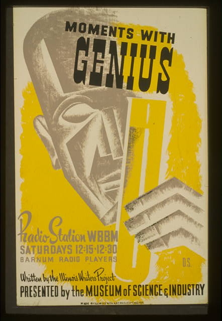 Moments with genius Written by the Illinois Writers...