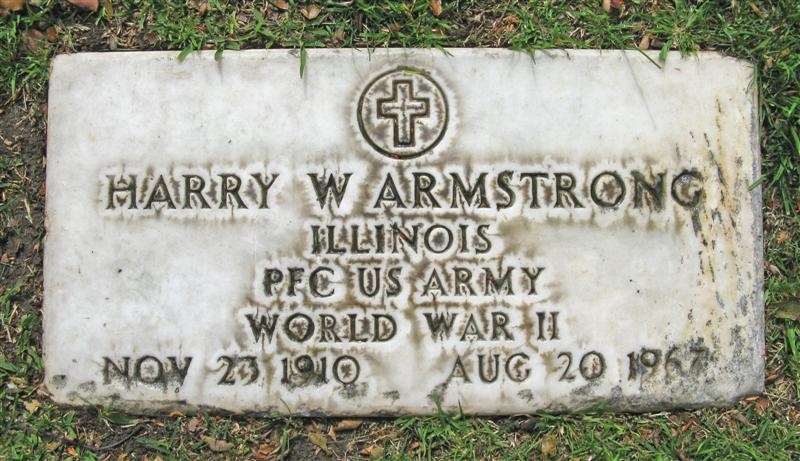 Harry W Armstrong gravesite 