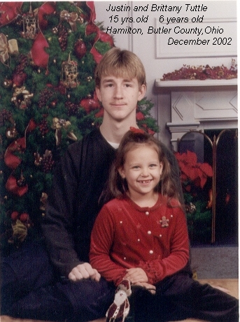Justin and Brttany Tuttle in 2002