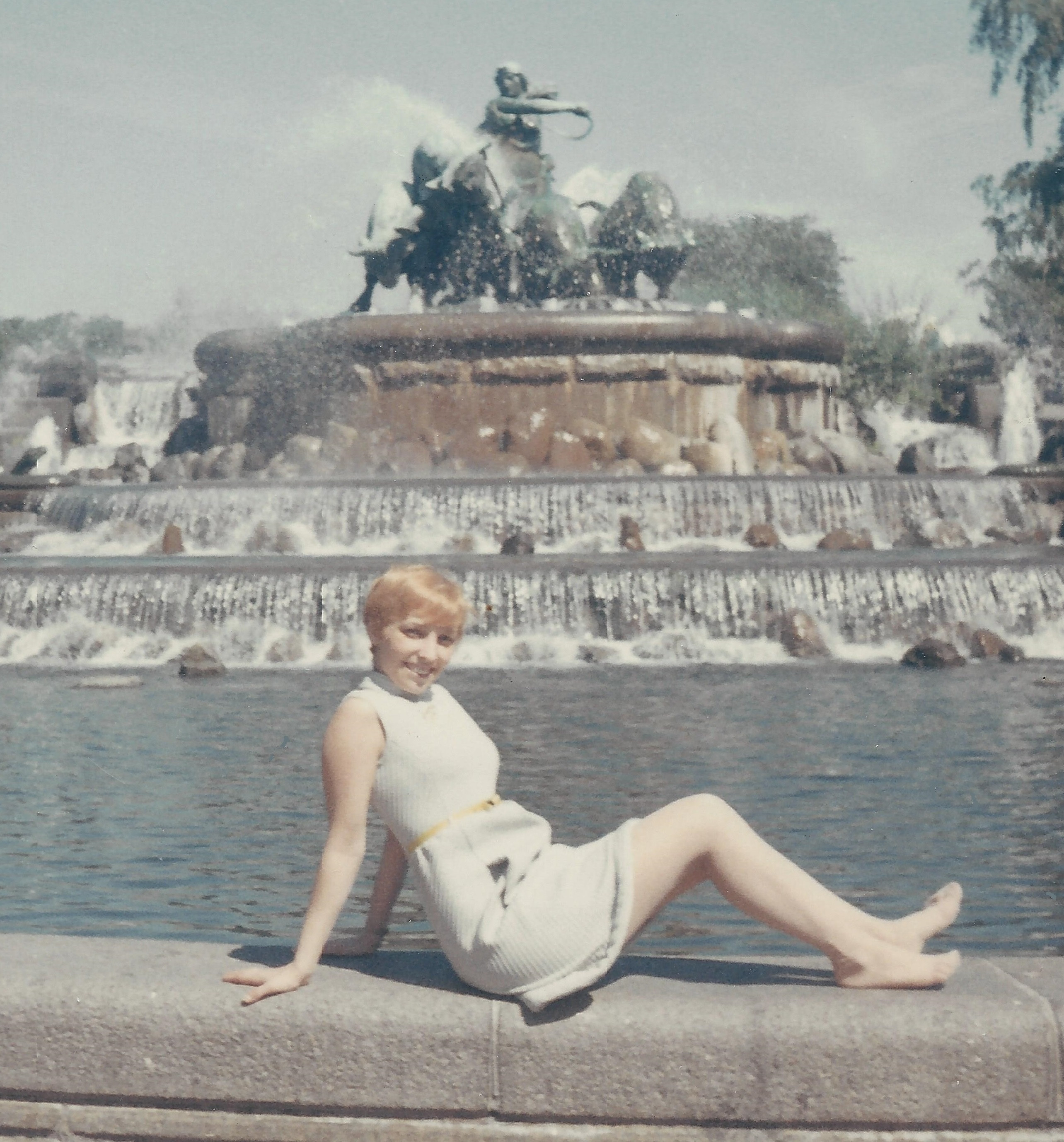 Amanda Stevenson in Vigeland Park in 1967.