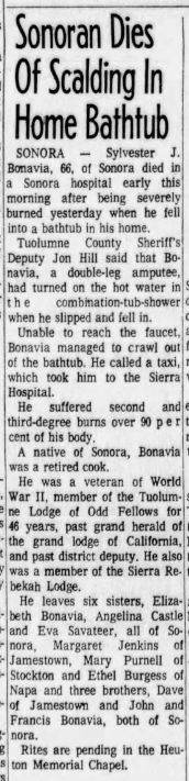 Sonoran Dies Of Scalding In Home Bathtub
