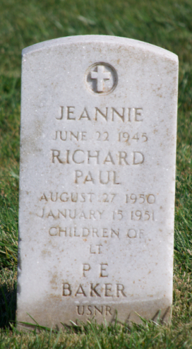 Jeannie Baker Tombstone