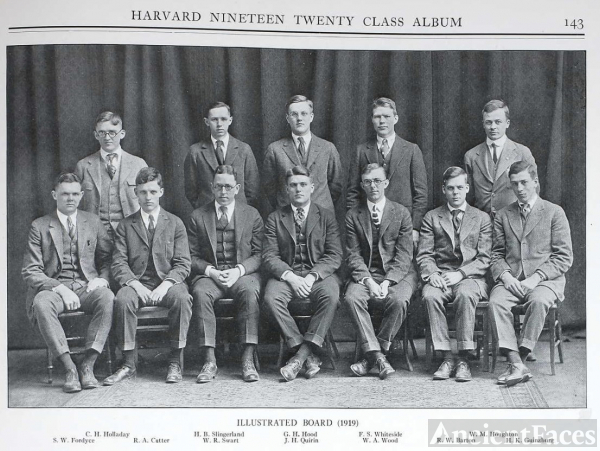 1920 Harvard Class Album - Illustrated Board (1919)