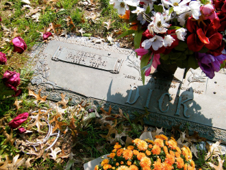 Her grave.