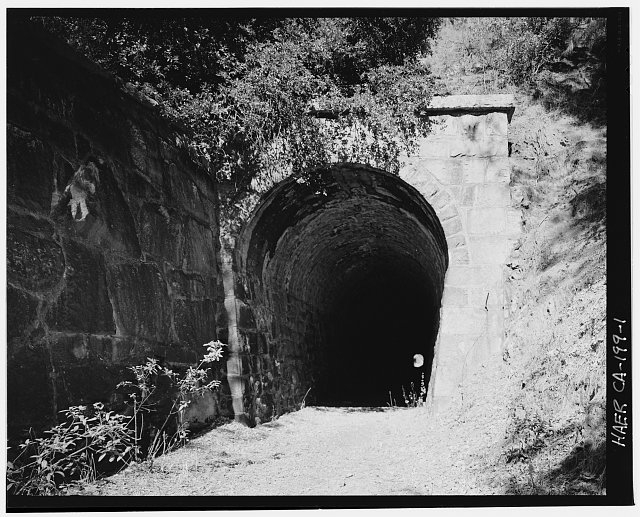 1. West portal of Tunnel 'O', view to north, 90mm lens....