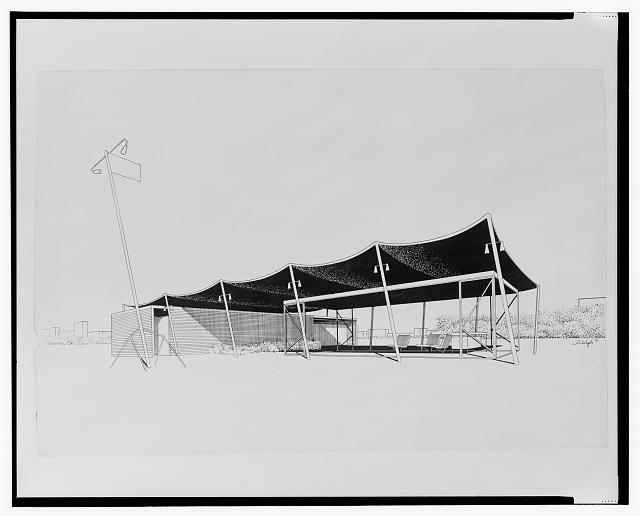 [Pavilion (commercial structure, project). Perspective....