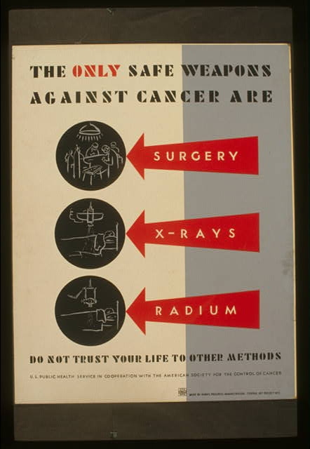 The only safe weapons against cancer are surgery, x-rays...
