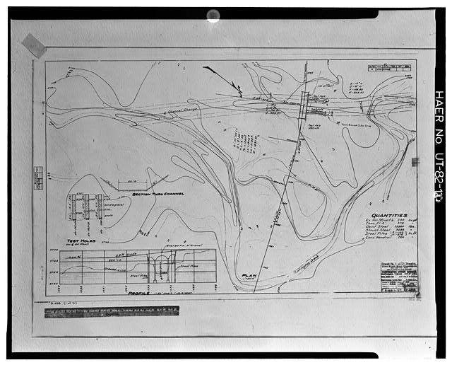 10. Photographic copy of original construction drawing,...