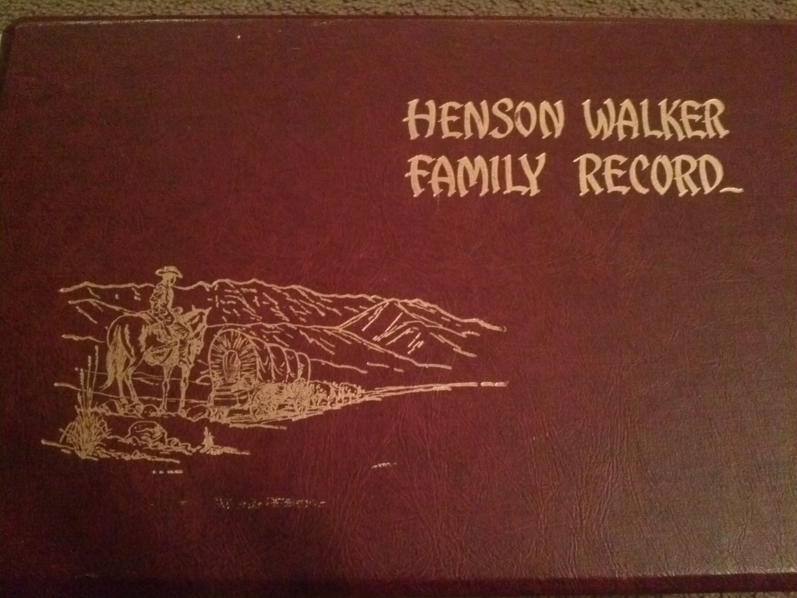 Emma (Walker) Munson Genealogy Record Cover