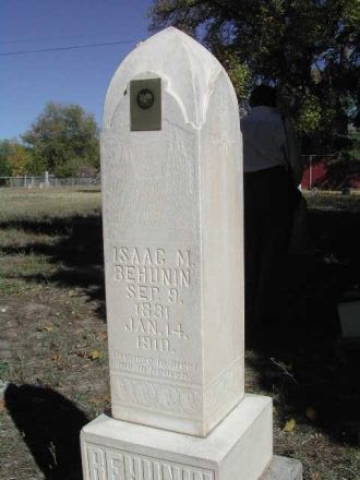 Isaac Morton Behunin's headstone