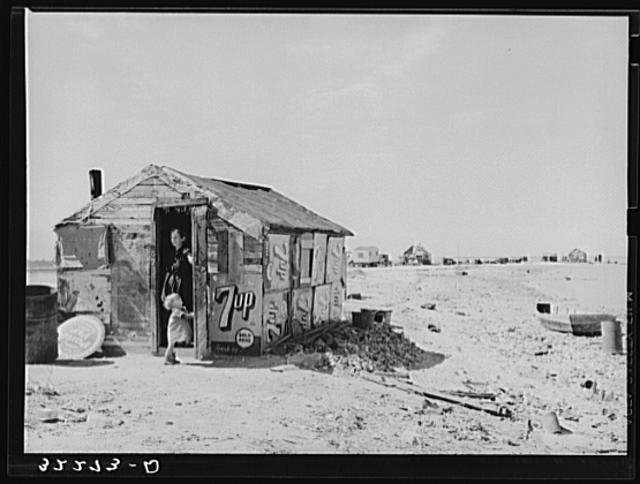 Shack of war veteran with view along Nueces Bay. Corpus...