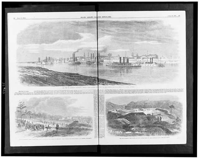 The war in Louisiana--Commodore Porter's fleet before...