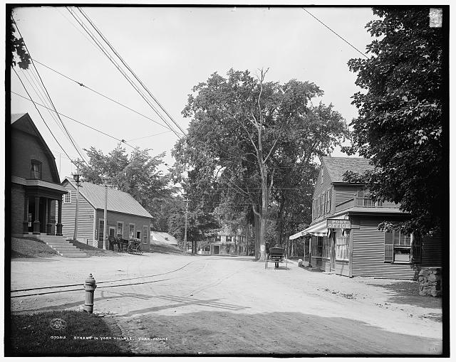 Street in York Village, York, Maine