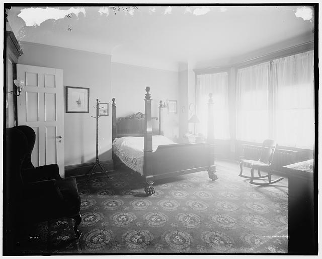 [Bedroom, residence of Mr. Fair, 40 Putnam Ave., Detroit,...
