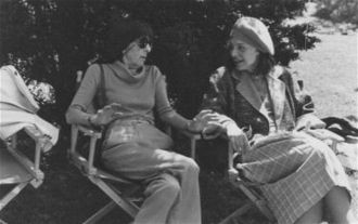 Helene Hanff with Anne Bancroft