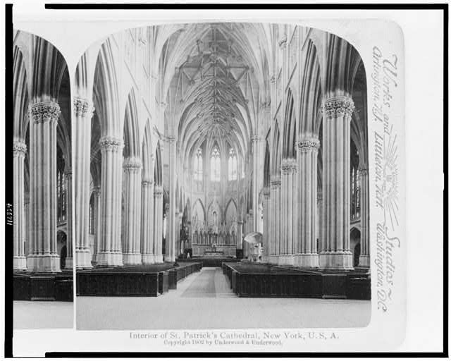 Interior of St. Patrick's Cathedral, New York, U.S.A.