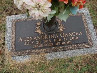 Alexandrina Oancea Gravesite