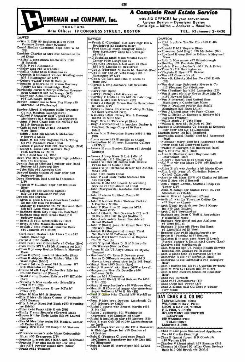 Rita Nora (O'Hara) Dawson --U.S., City Directories, 1822-1995(1959)