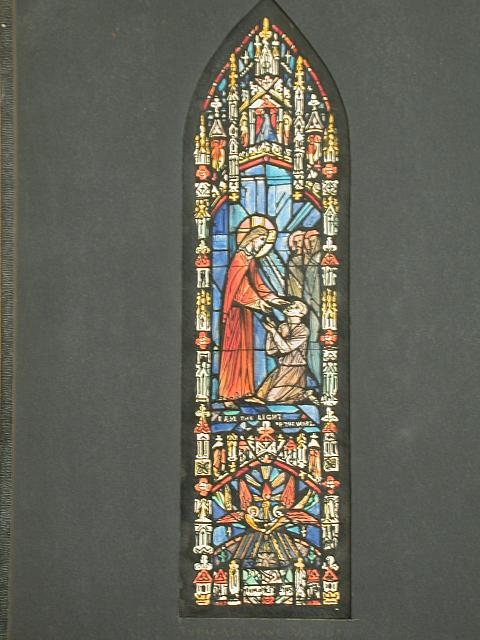 [Design drawing for stained glass typical Nave window...