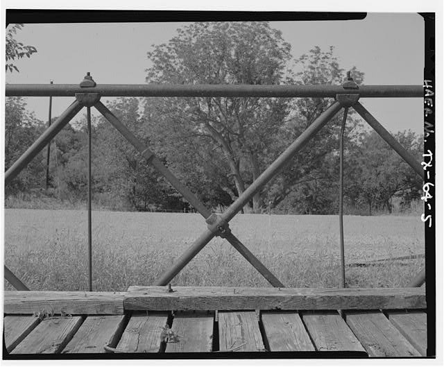 DETAIL OF RAIL, FROM DECK. - Clear Fork of Brazos River...