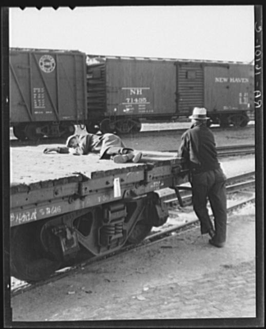 Scene in railroad yard. Sacramento, California