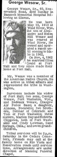 George Eastwood Wesaw Sr.