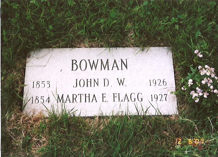 John & Martha Bowman gravesite