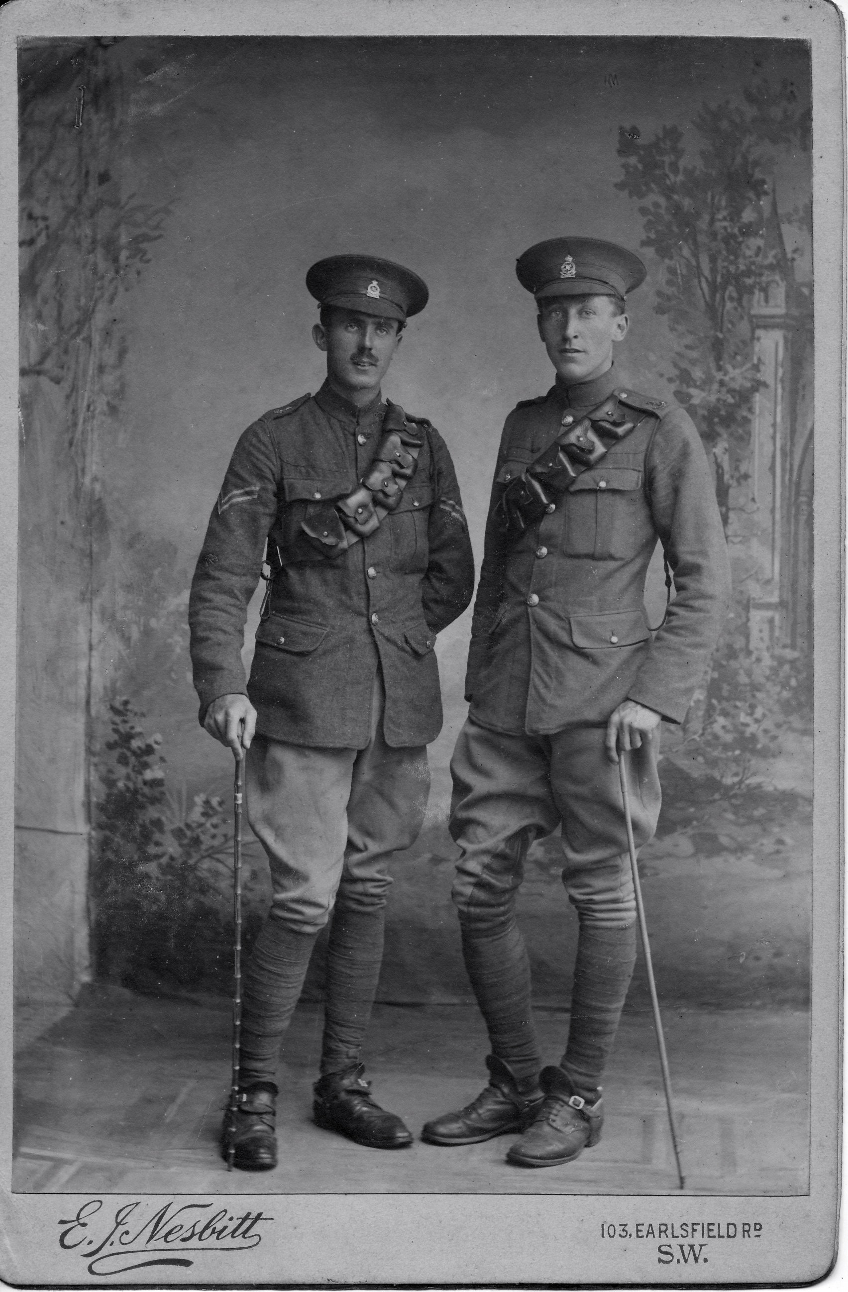 Cyril James Dew (on the right)