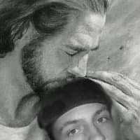 Our lord jesus kissing my brother Shawn Jeremy Loescher 
