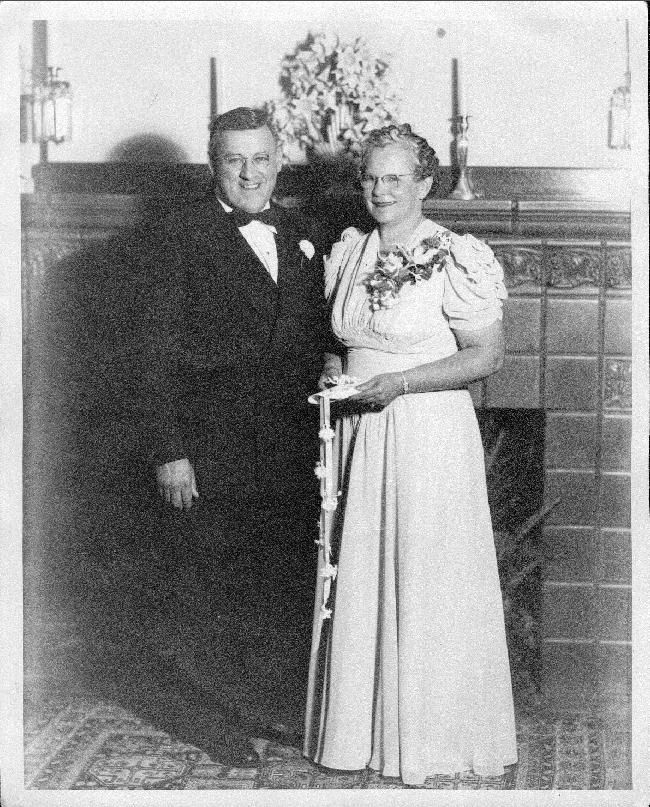 Gussie Beeson wedding day