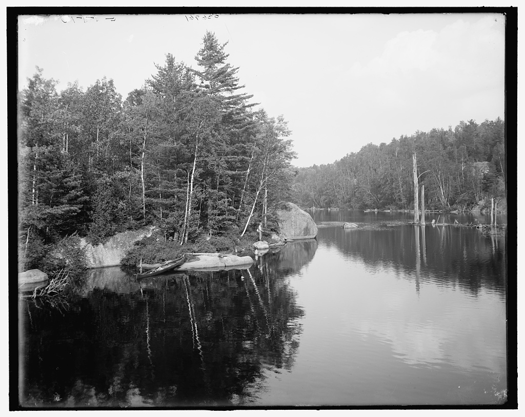 [Saranac River, boulder bend, Adirondacks, N.Y.]