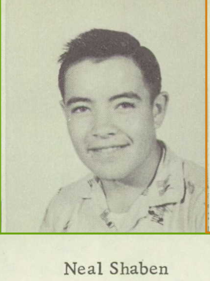 Neal Orvie Shaben--U.S., School Yearbooks, 1900-1999(1957)